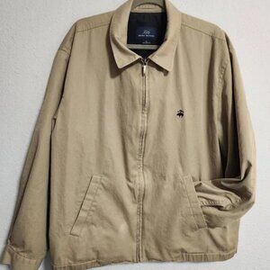 Brooks Brothers | Men's Tan Classic Twill Bomber Jacket XL